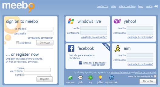 Meebo, MSN Messenger online