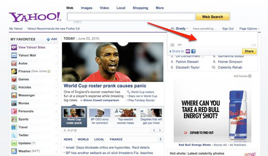 Yahoo se integra con Facebook