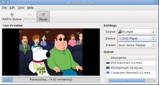 Arista – Convertir vídeos facilmente en Linux.