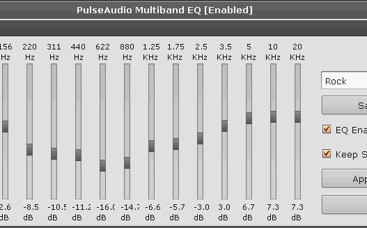 Ecualizador para PulseAudio